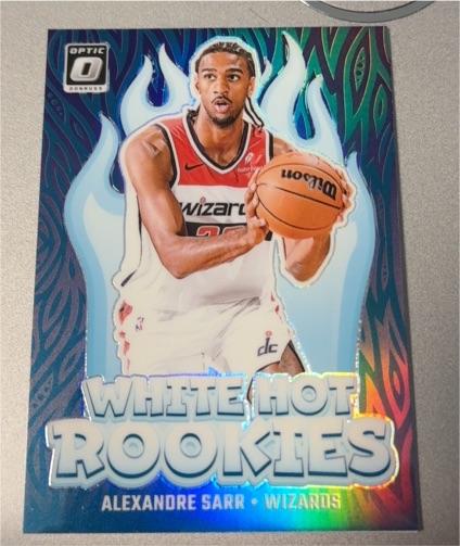 2024-25 Donruss Optic #14 Alexandre Sarr White Hot Rookies — front