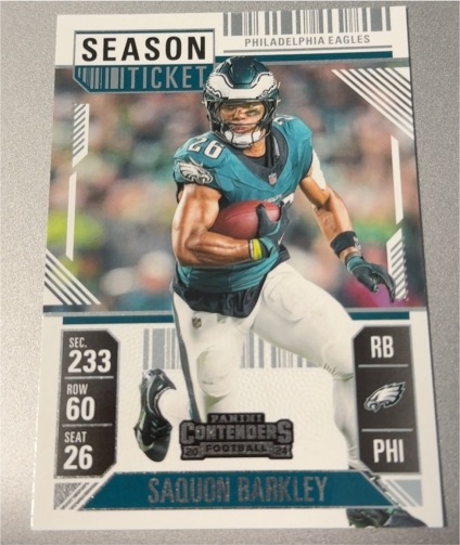 2024 Panini Contenders Season Ticket #80 Saquon Barkley — front