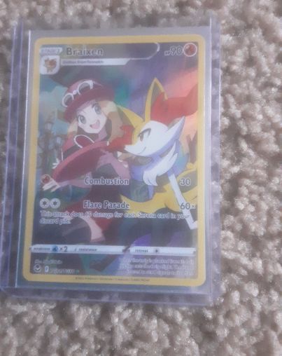 2022 Pokémon Sword & Shield Silver Tempest #TG01 Braixen — front
