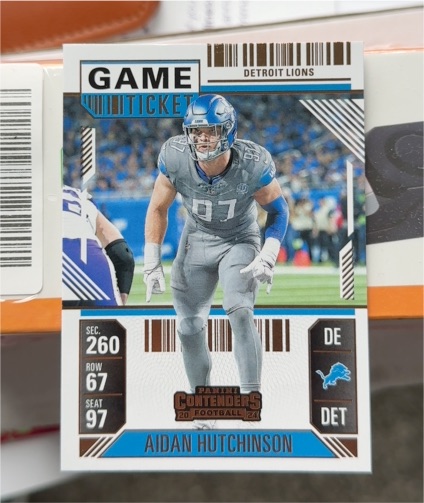 2024 Panini Contenders Football #97 Aidan Hutchinson — front