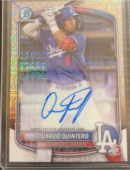 2025 Bowman Chrome #BMA-EQ Eduardo Quintero — front