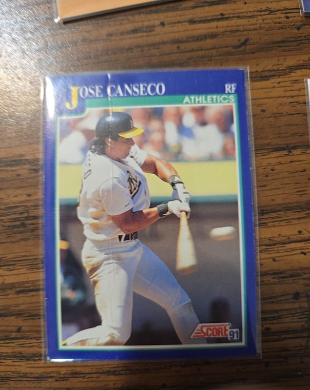 1991 Score #1 Jose Canseco — front