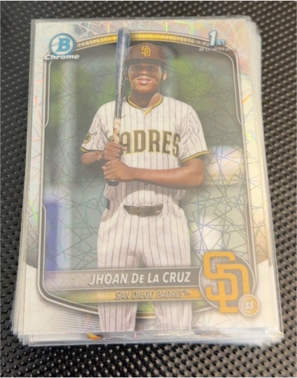 2025 Bowman Chrome #BCP-223 Jhoan De La Cruz — front