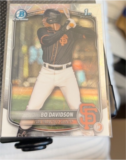 2025 Bowman Chrome #BCP-206 Bo Davidson — front