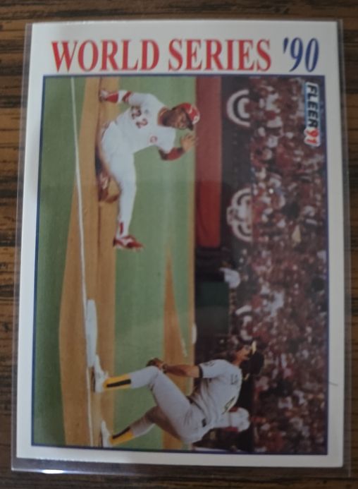 1991 Fleer #2 Billy Hatcher World Series — front
