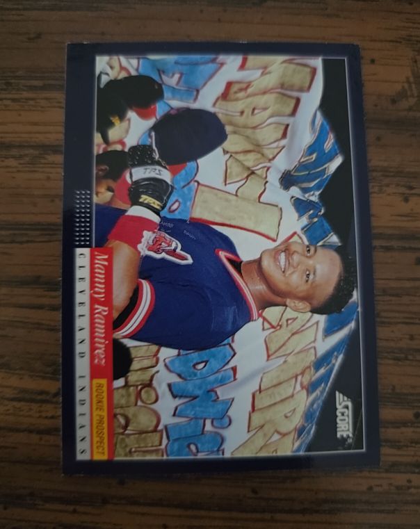 1994 Score #645 Manny Ramirez Rookie Prospect — front