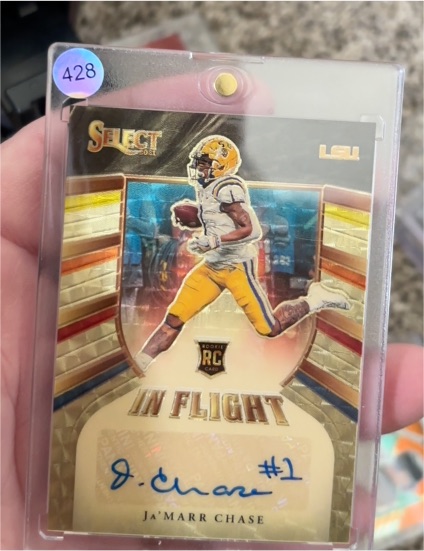2020 Panini Select #LS1 Ja'Marr Chase In Flight Rookie RC — front