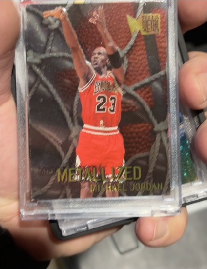 1996-97 Fleer Metal #128 Michael Jordan Metallized — front