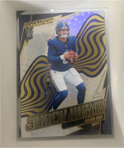 2025 Panini Revolution #22 Jaxson Dart Shock Wave Rookie Card — front