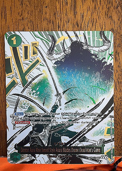 One Piece Legacy of the Master OP12-037 Asura Blades Drawn Dead Man's Game — front