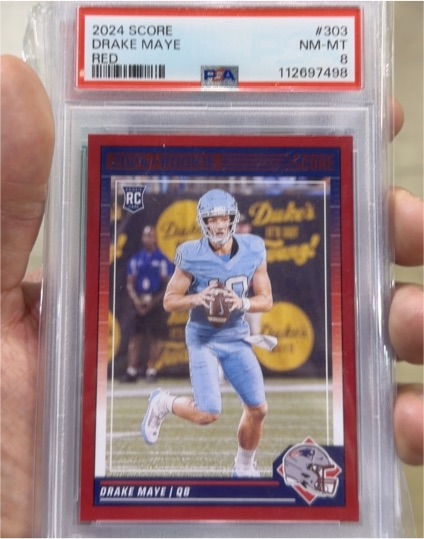 2024 Panini Score #303 Drake Maye — front