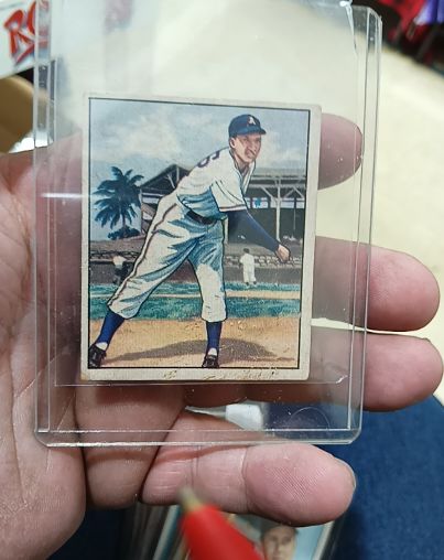 1950 Bowman #214 Dick Fowler — front