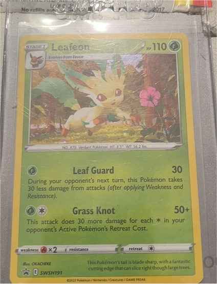 2022 Pokémon SWSH Black Star Promo #191 Leafeon — front