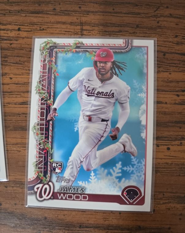2025 Topps Holiday #H94 James Wood — front