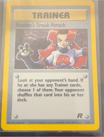 2000 Pokemon Team Rocket #16 Rocket's Sneak Attack — front