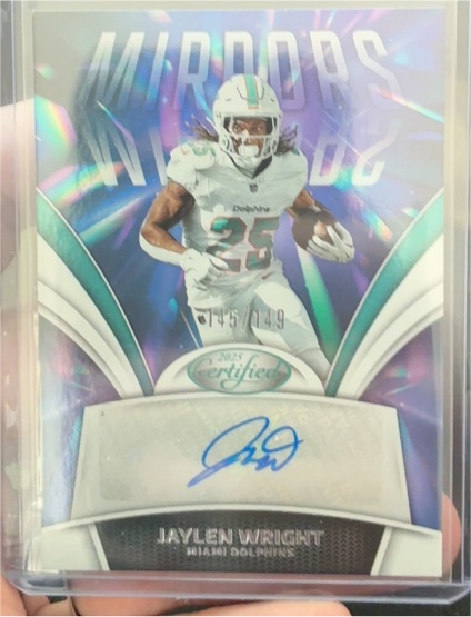 2025 Panini Certified Mirrors #Jaylen Wright — front