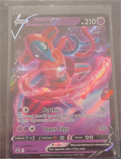 2022 Pokémon TCG SWSH: Sword & Shield Promo #SWSH266 Deoxys V — front