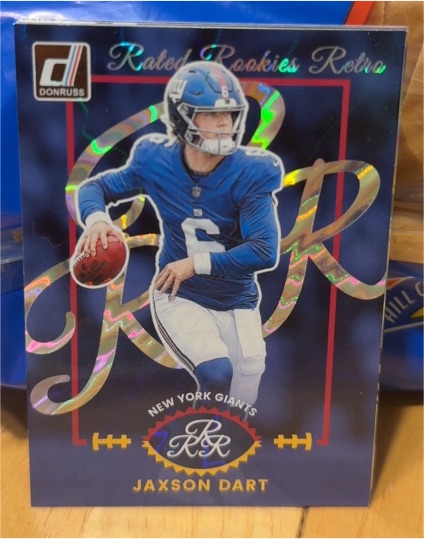 2025 Panini Donruss #1 Jaxson Dart Rated Rookies Retro — front