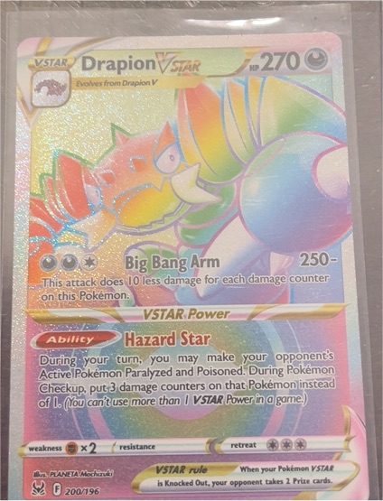 2022 Pokémon TCG Lost Origin #200 Drapion VSTAR — front