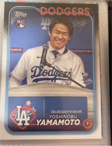 2024 Topps #553 Yoshinobu Yamamoto — front