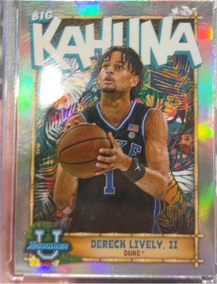 2022 Bowman Chrome University #TBK-6 Dereck Lively II Big Kahuna — front