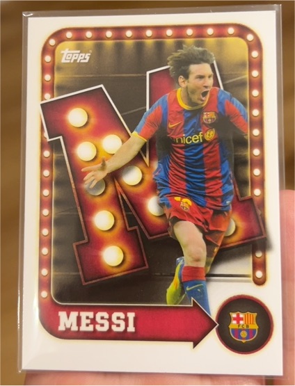 2025 Topps FC Barcelona Collector Tin Lionel Messi Name In Lights — front