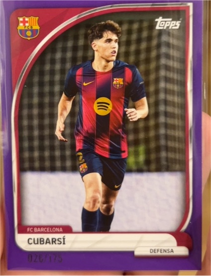 2024-25 Topps UEFA Club Competitions #175 Cubarsí — front