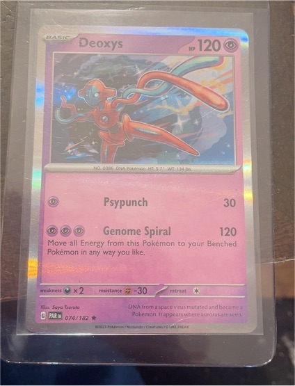 2023 Pokémon Scarlet & Violet Paradox Rift #074 Deoxys — front