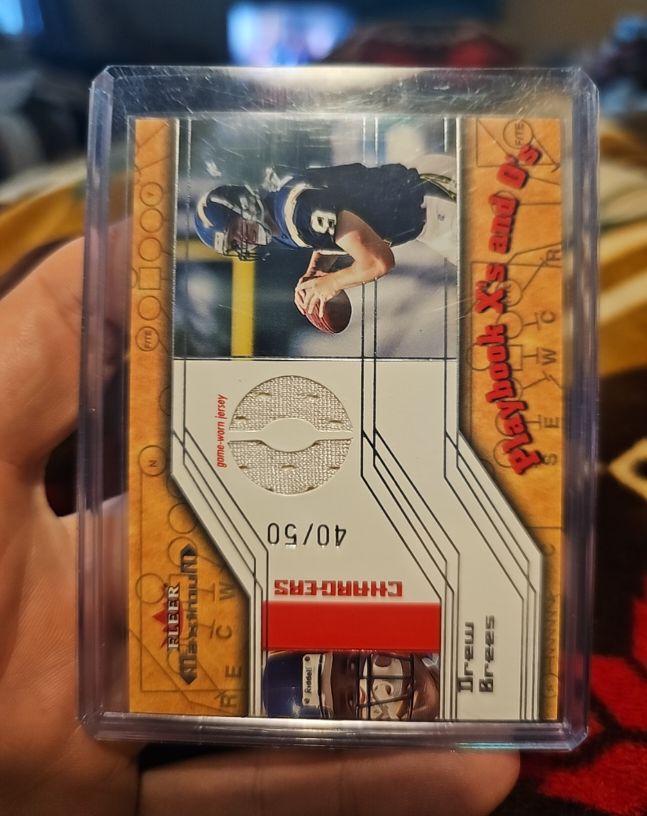 2002 Fleer Maximum Playbook X's and O's #15XO Drew Brees — front