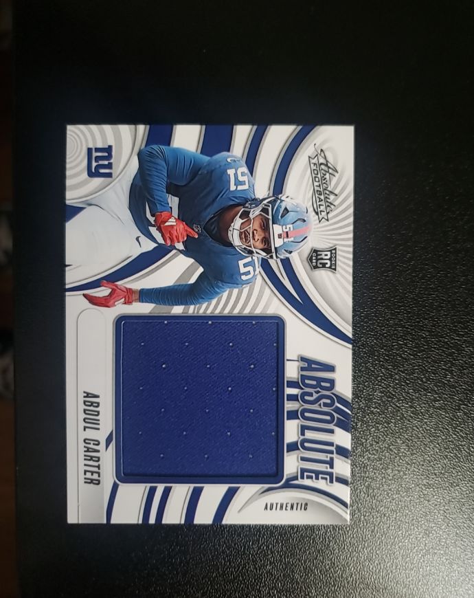 2025 Panini Absolute #AJ-ACR Abdul Carter — front