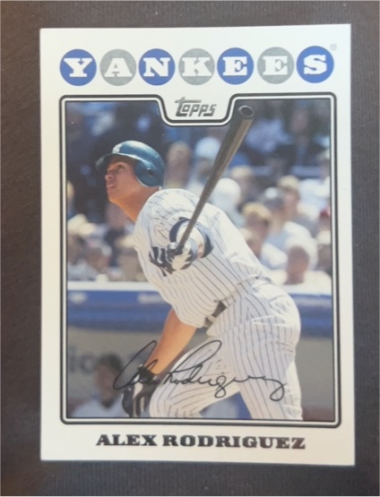 2008 Topps #1 Alex Rodriguez — front