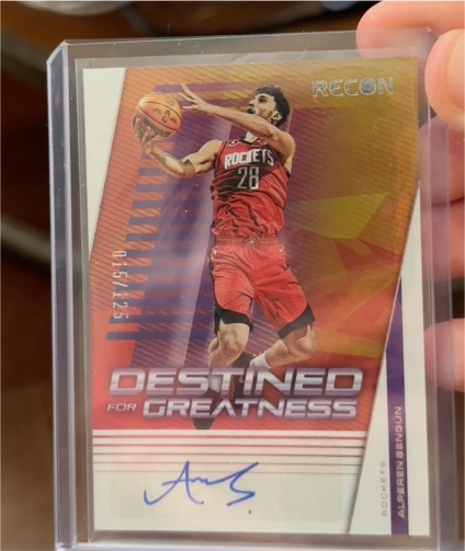 2022-23 Panini Recon #DSG-AS Alperen Sengun Destined for Greatness Auto Red /125 — front