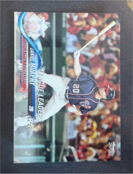 2018 Topps #307 Daniel Murphy — front