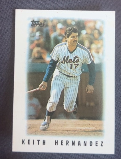 1986 Topps Major League Leaders Minis #53 Keith Hernandez — front