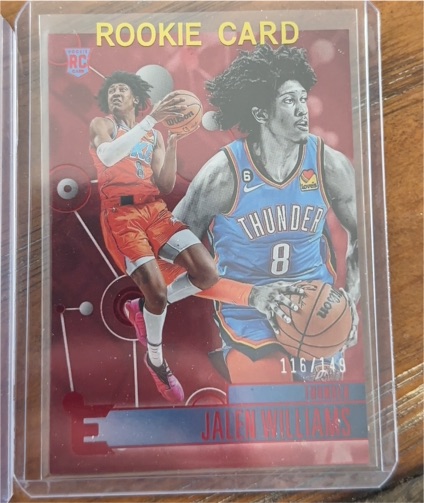 2022-23 Panini Chronicles Essentials #212 Jalen Williams Rookie Card — front