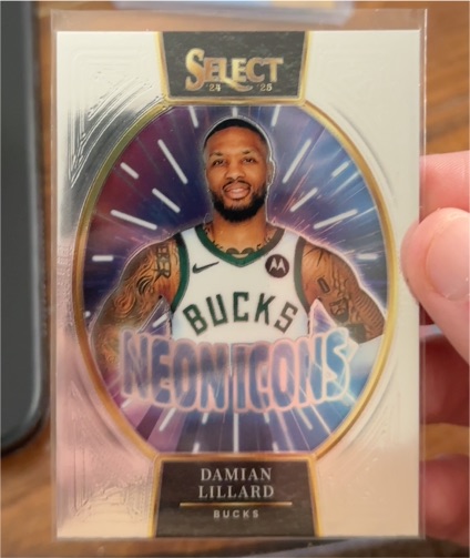 2024-25 Panini Select #5 Damian Lillard Neon Icons — front