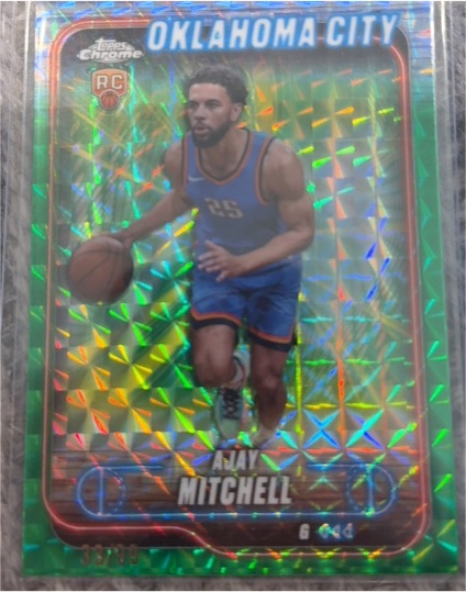 2024-25 Topps Chrome #132 Ajay Mitchell — front