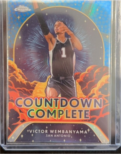 2024-25 Topps Chrome #CC-1 Victor Wembanyama Countdown Complete — front