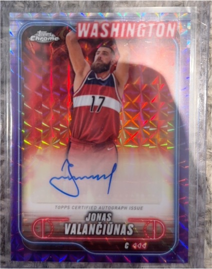 2024-25 Topps Chrome #TCA-JVA Jonas Valanciunas — front