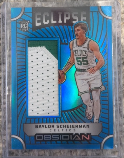 2024-25 Panini Obsidian #EM-BSB Baylor Scheierman Eclipse Patch Jersey RC — front