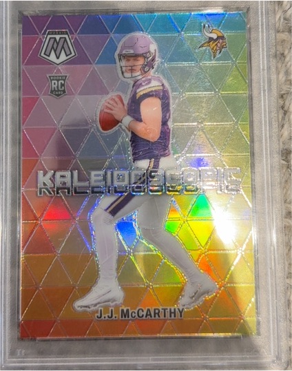2024 Panini Mosaic #17 J.J. McCarthy Kaleidoscopic Rookie — front
