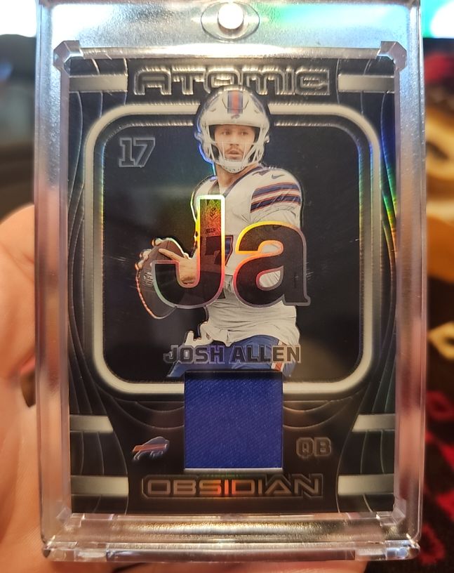 2023 Panini Obsidian Atomic Materials #AMA-JAL Josh Allen — front