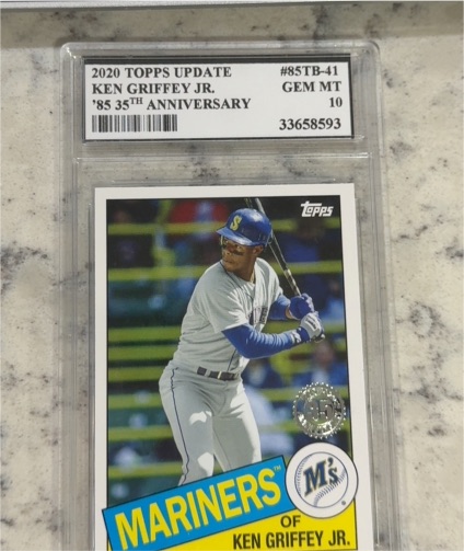 2020 Topps Update #85TB-41 Ken Griffey Jr. '85 35th Anniversary — front