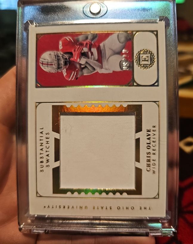 2022 Panini Chronicles Encased Substantial Swatches #EN-COL Chris Olave — front