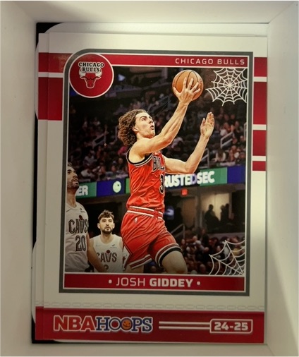 2024-25 Panini NBA Hoops Haunted Hoops #24-25 Josh Giddey — front
