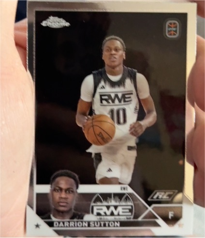 2023-24 Topps Chrome OTE Basketball #88 Darrion Sutton RC - RWE — front