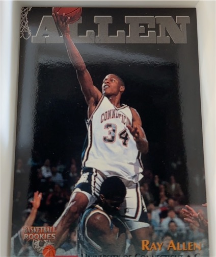 1996 Score Board Basketball Rookies #5 Ray Allen — front