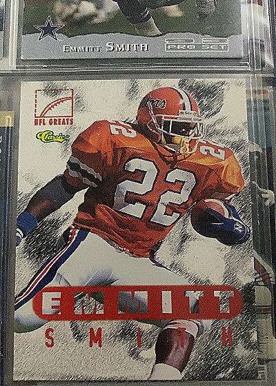 1996 Classic NFL Greats #75 Emmitt Smith — front
