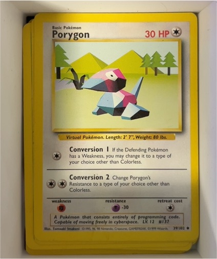 1999 Pokémon Base Set #39 Porygon — front