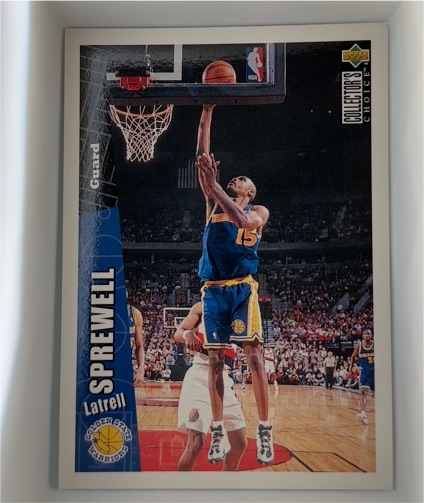 1996-97 Upper Deck Collector's Choice #247 Latrell Sprewell — front